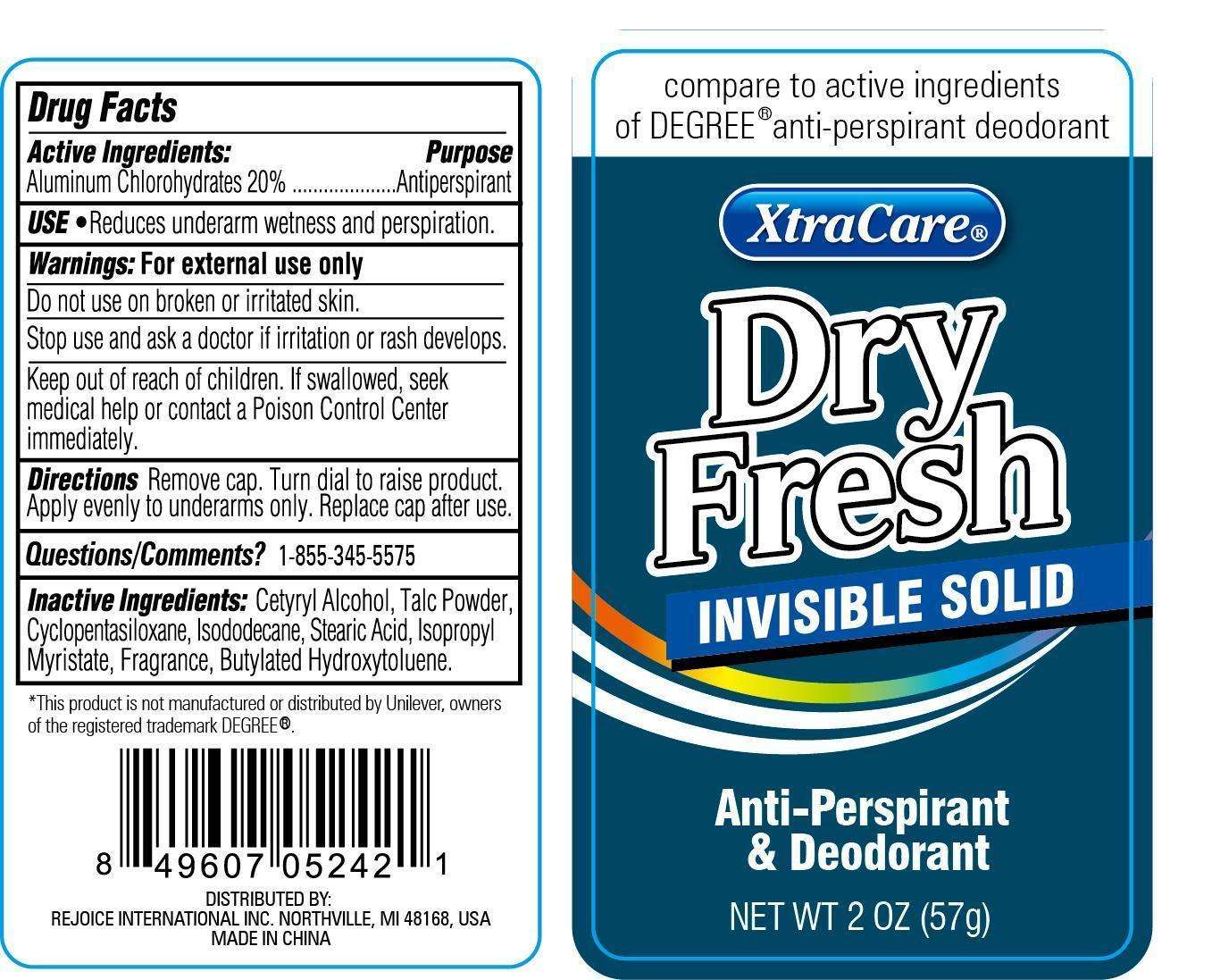 XtraCare Dry Fresh Invisible Solid